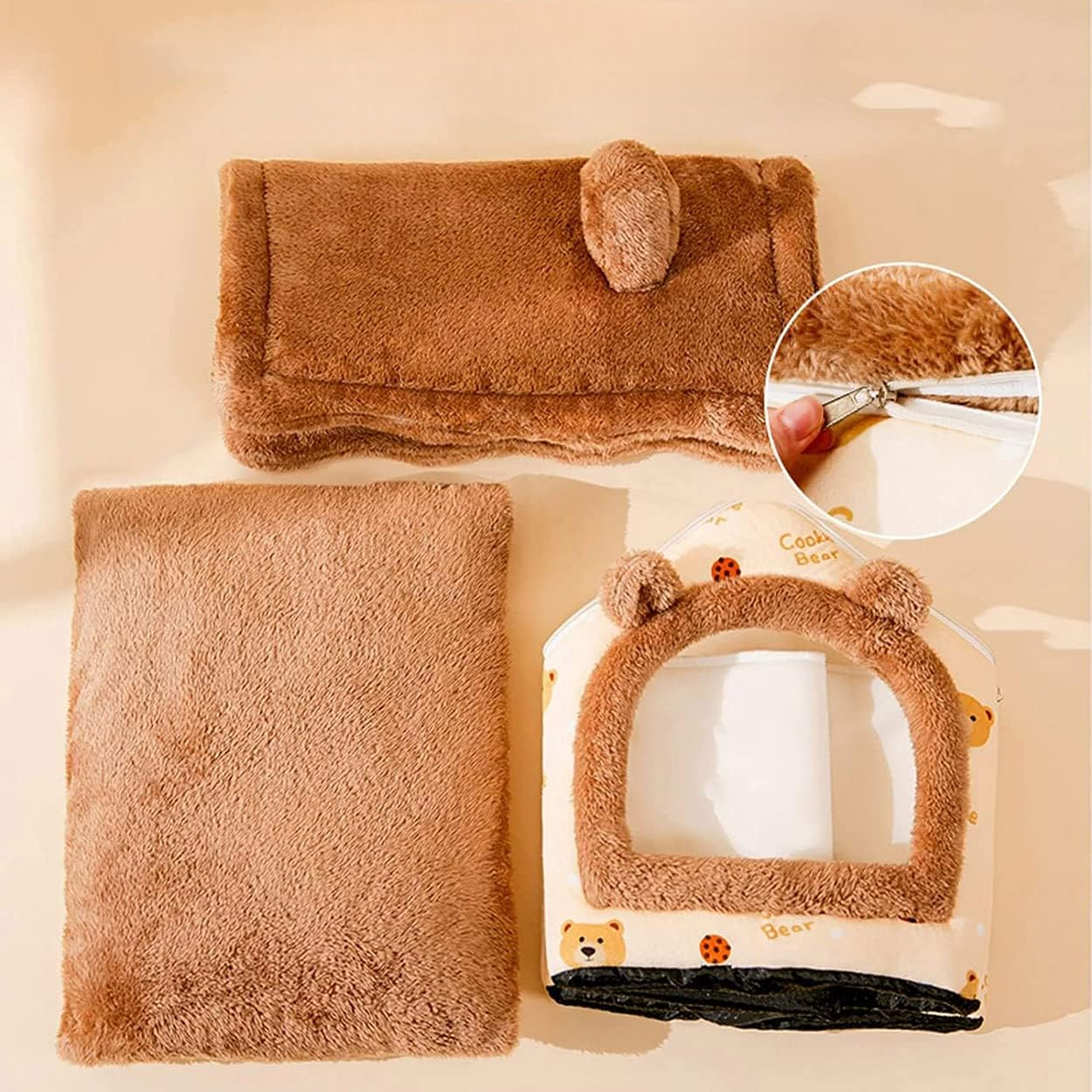 Niche Chien - ComfortableDogHouse™ - Marron Ours